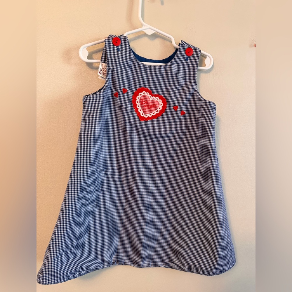 Mulberry St. Be Mine Valentines Jumper Dress that’s Reversible to Christmas